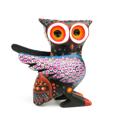 Fantastic Owl - Oaxacan Alebrije Wood Carving - CEMCUI