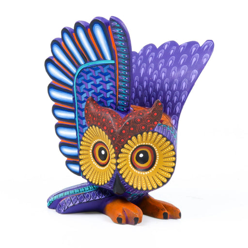 Fantastic Owl - Oaxacan Alebrije Wood Carving - CEMCUI