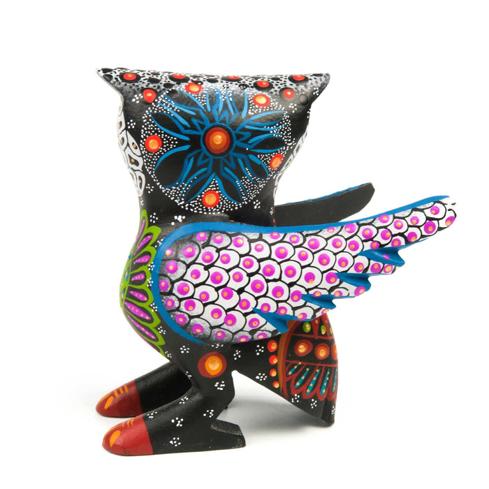 Fantastic Owl - Oaxacan Alebrije Wood Carving - CEMCUI