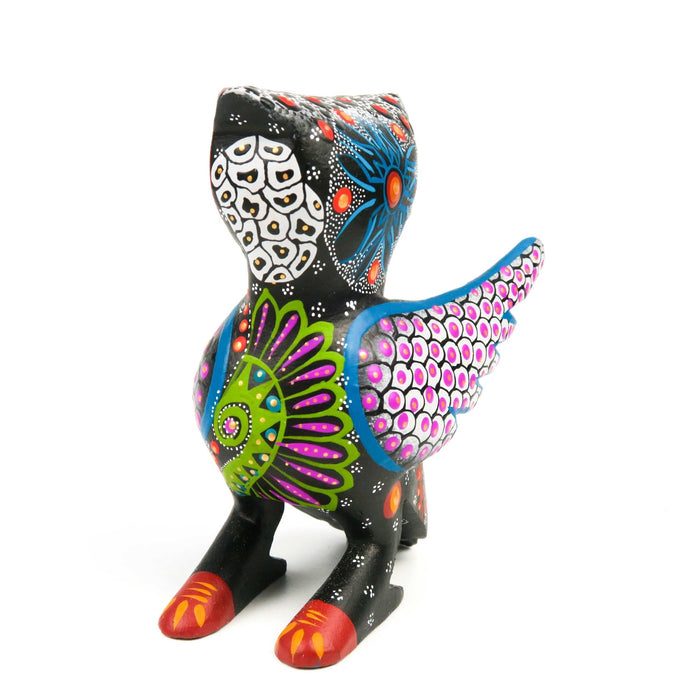 Fantastic Owl - Oaxacan Alebrije Wood Carving - CEMCUI