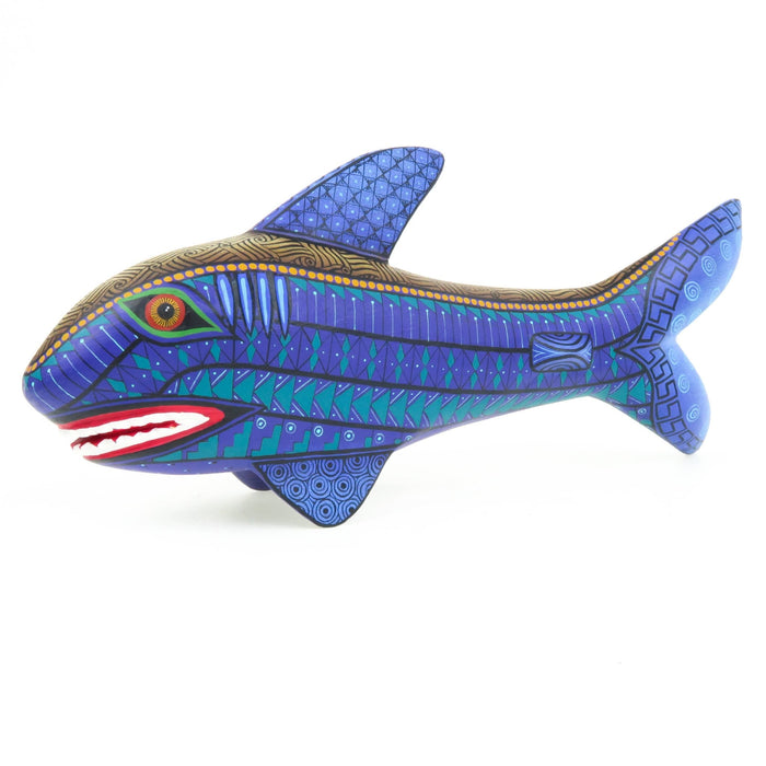 Fantastic Shark - Oaxacan Alebrije Wood Carving - CEMCUI