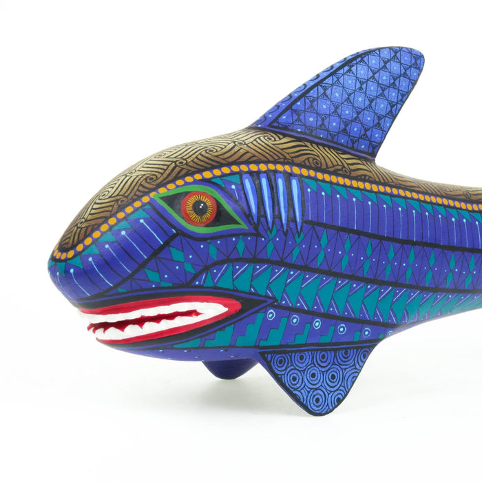 Fantastic Shark - Oaxacan Alebrije Wood Carving - CEMCUI