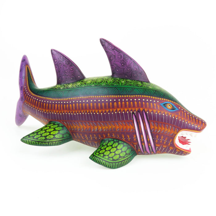 Fantastic Shark - Oaxacan Alebrije Wood Carving - CEMCUI