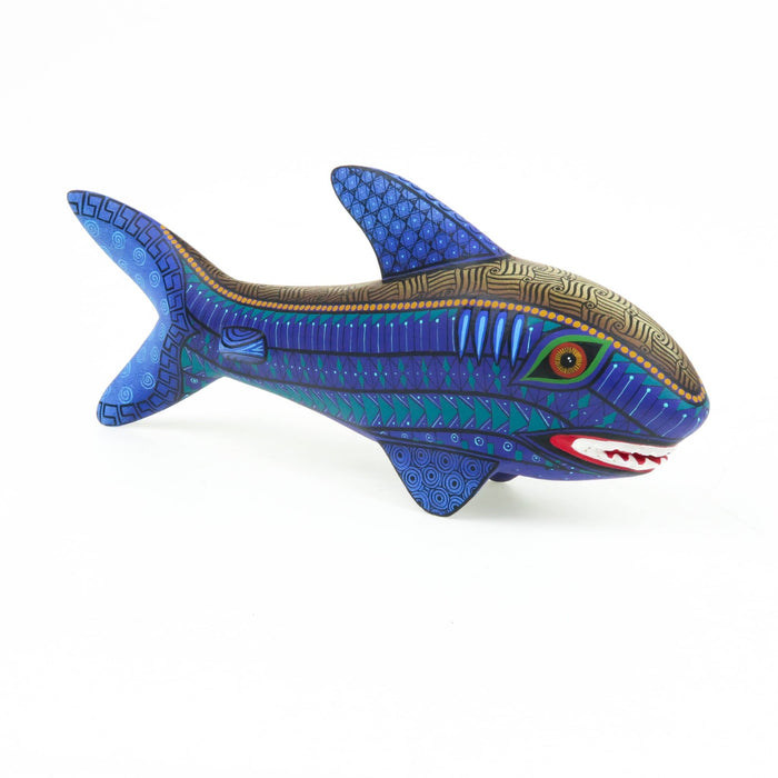 Fantastic Shark - Oaxacan Alebrije Wood Carving - CEMCUI