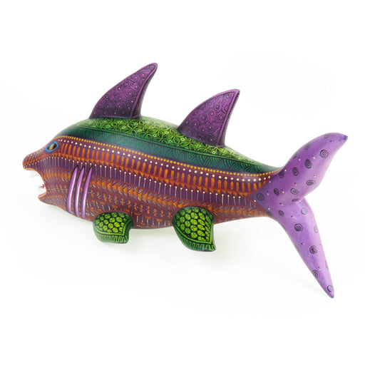 Fantastic Shark - Oaxacan Alebrije Wood Carving - CEMCUI