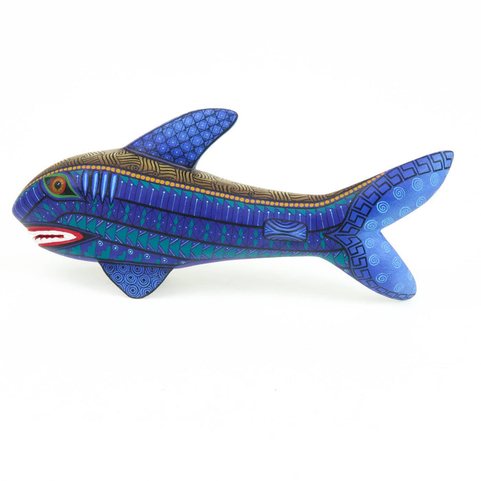 Fantastic Shark - Oaxacan Alebrije Wood Carving - CEMCUI