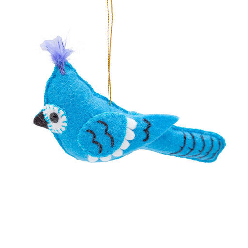 Felt Bluejay Ornament - CEMCUI