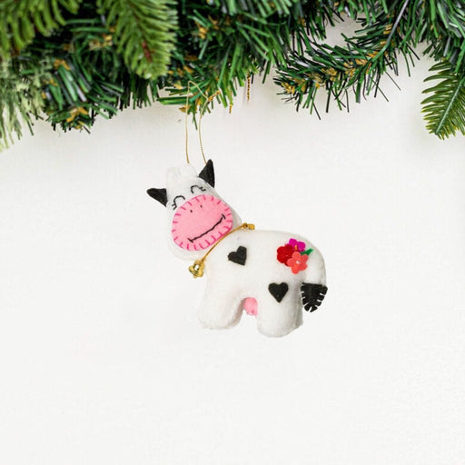 Felt Cow Ornament - CEMCUI