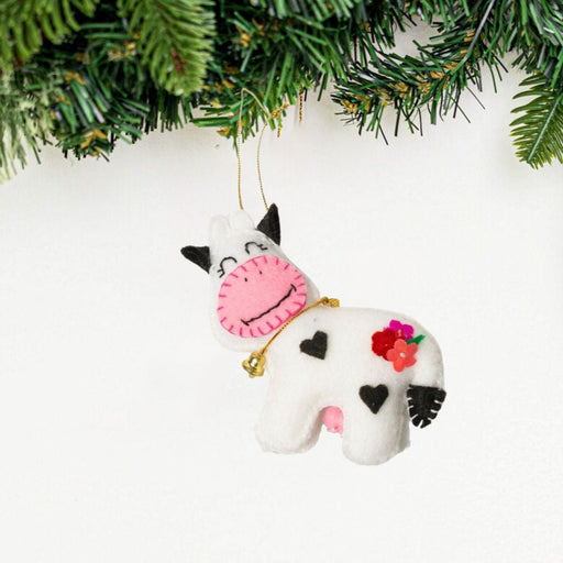 Felt Cow Ornament - CEMCUI