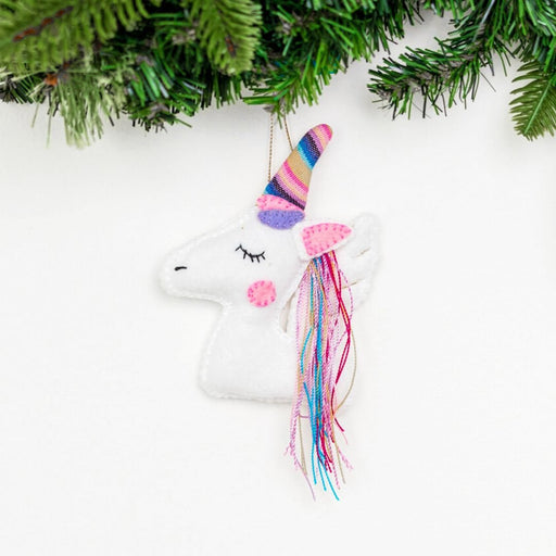 Felt Unicorn Ornament - CEMCUI