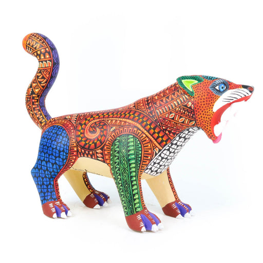 Fierce Jaguar - Oaxacan Alebrije Wood Carving - CEMCUI