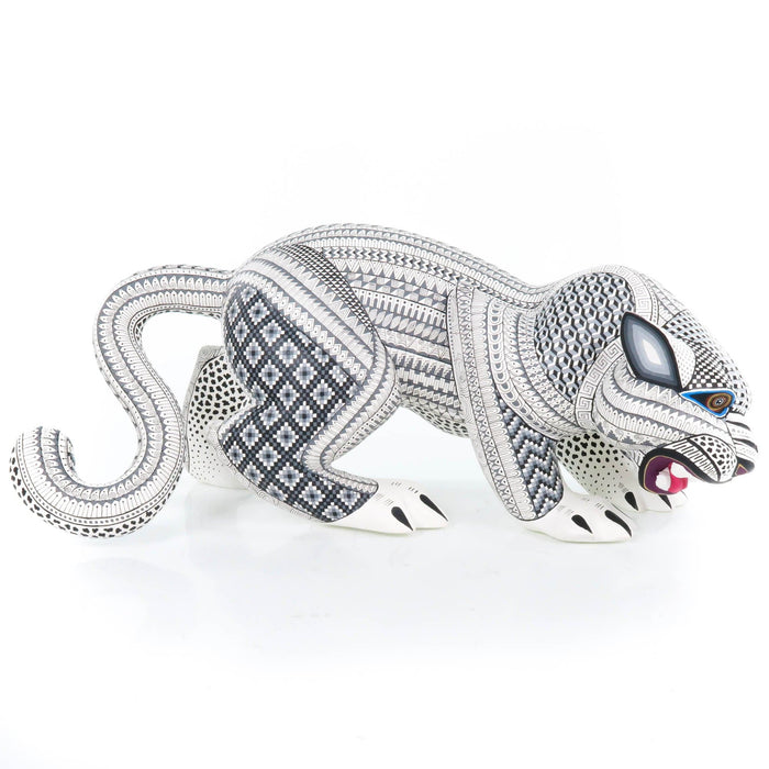 Fierce Jaguar - Oaxacan Alebrije Wood Carving - CEMCUI