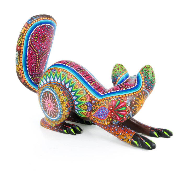 Fine Raccoon - Oaxacan Alebrije Wood Carving - CEMCUI