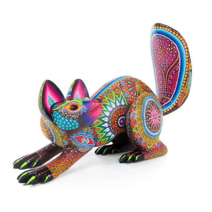 Fine Raccoon - Oaxacan Alebrije Wood Carving - CEMCUI