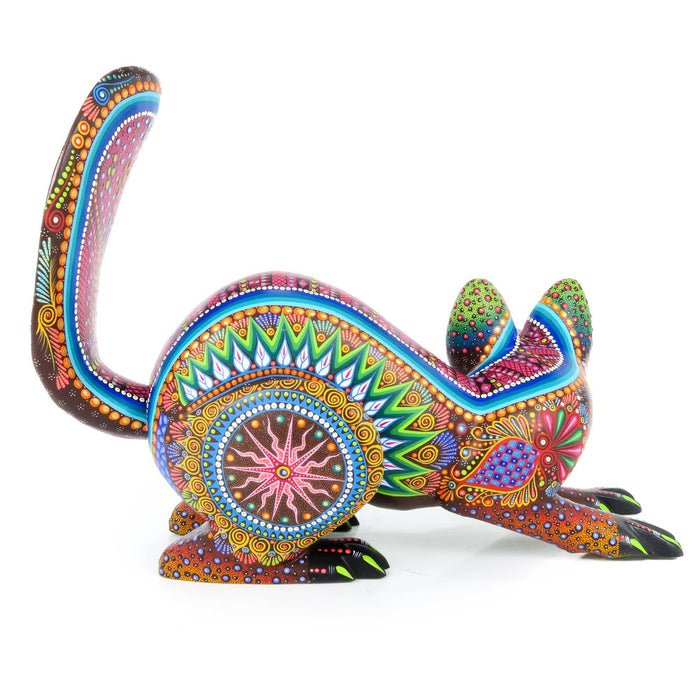 Fine Raccoon - Oaxacan Alebrije Wood Carving - CEMCUI