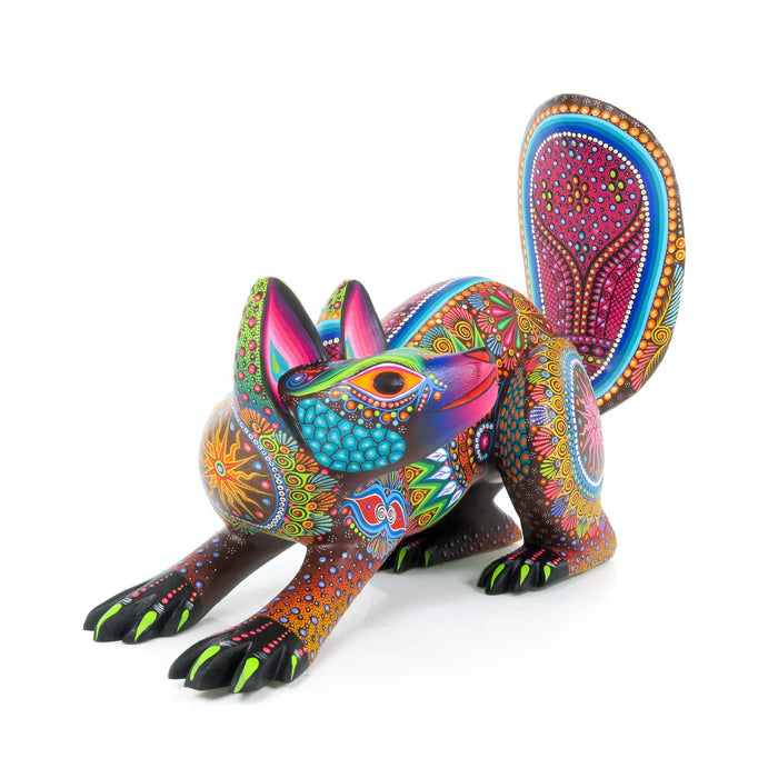 Fine Raccoon - Oaxacan Alebrije Wood Carving - CEMCUI