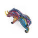 Gold Leaf Rhinoceros - Oaxacan Alebrije Wood Carving - CEMCUI