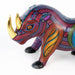 Gold Leaf Rhinoceros - Oaxacan Alebrije Wood Carving - CEMCUI