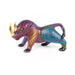 Gold Leaf Rhinoceros - Oaxacan Alebrije Wood Carving - CEMCUI