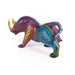 Gold Leaf Rhinoceros - Oaxacan Alebrije Wood Carving - CEMCUI