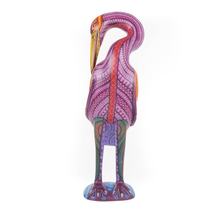 Gorgeous Heron - Oaxacan Alebrije Wood Carving - CEMCUI