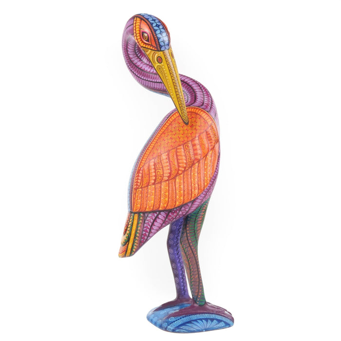 Gorgeous Heron - Oaxacan Alebrije Wood Carving - CEMCUI