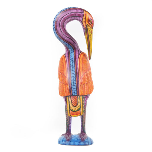 Gorgeous Heron - Oaxacan Alebrije Wood Carving - CEMCUI