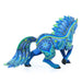 Graceful Blue Horse - Oaxacan Alebrije Wood Carving - CEMCUI