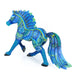 Graceful Blue Horse - Oaxacan Alebrije Wood Carving - CEMCUI