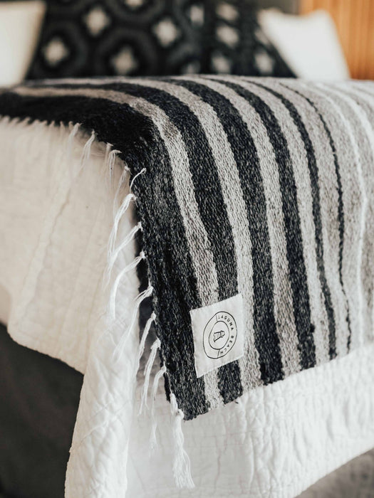 Gray Tulum Mexican Blanket - CEMCUI