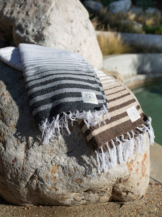 Gray Tulum Mexican Blanket - CEMCUI