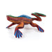 Green & Blue Iguana - Oaxacan Alebrije Wood Carving - CEMCUI