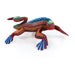 Green & Blue Iguana - Oaxacan Alebrije Wood Carving - CEMCUI