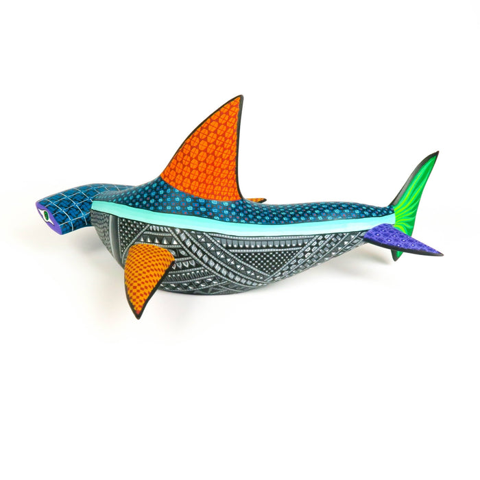 Hammerhead Shark - Oaxacan Alebrije Wood Carving - CEMCUI