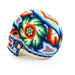 Huichol Beaded Human Skull Mexican Dia De Los Muertos Folk Bead Art - CEMCUI