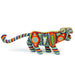 Huichol Beaded Jaguar Wood Carving - CEMCUI