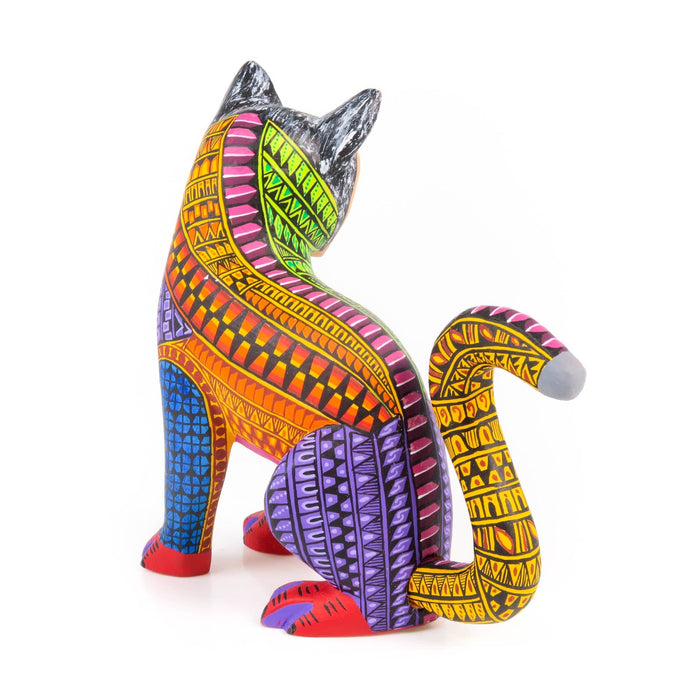 Jaguar Man Nahual Fusion - Oaxacan Alebrije Wood Carving - CEMCUI