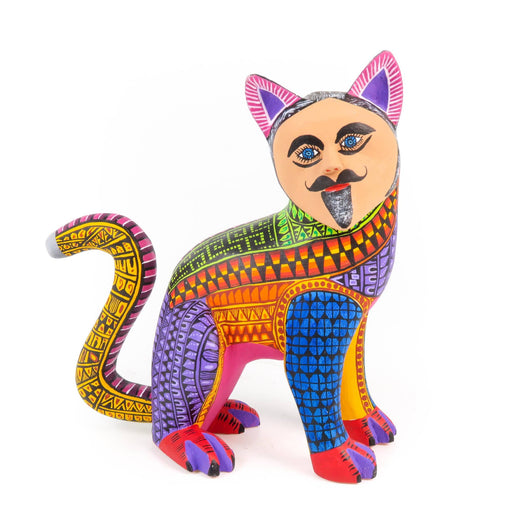 Jaguar Man Nahual Fusion - Oaxacan Alebrije Wood Carving - CEMCUI