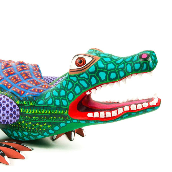 Large Alligator - Oaxacan Alebrije Wood Carving - CEMCUI