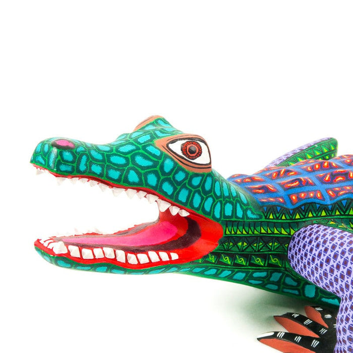 Large Alligator - Oaxacan Alebrije Wood Carving - CEMCUI