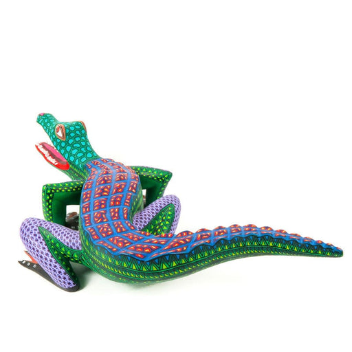 Large Alligator - Oaxacan Alebrije Wood Carving - CEMCUI