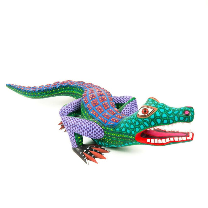 Large Alligator - Oaxacan Alebrije Wood Carving - CEMCUI