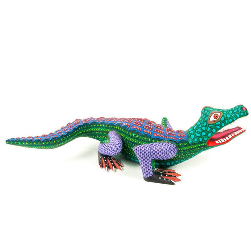 Large Alligator - Oaxacan Alebrije Wood Carving - CEMCUI