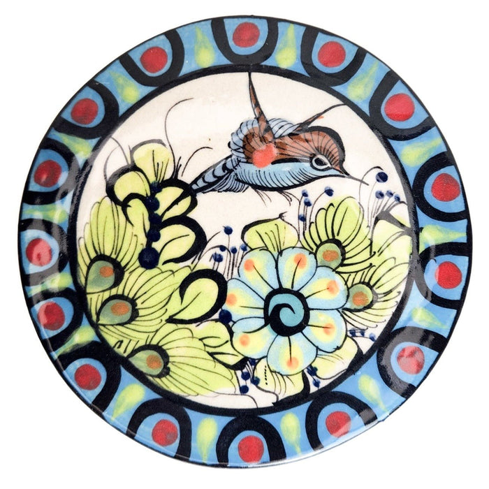 Large Guatemalan Stoneware Hummingbird Trivet - CEMCUI