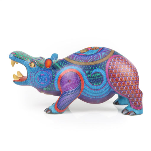 Large Hippo - Oaxacan Alebrije Wood Carving - CEMCUI