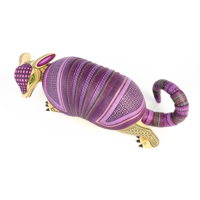 Large Masterpiece Armadillo - Oaxacan Alebrije Wood Carving - CEMCUI