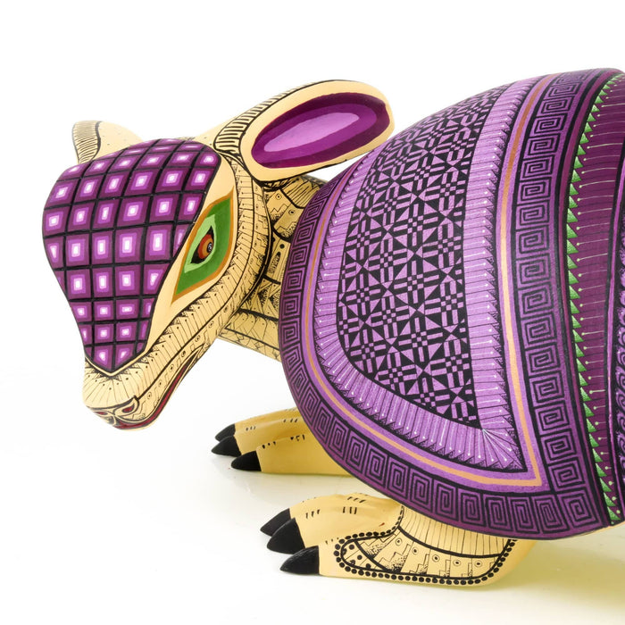 Large Masterpiece Armadillo - Oaxacan Alebrije Wood Carving - CEMCUI