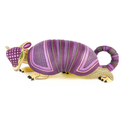 Large Masterpiece Armadillo - Oaxacan Alebrije Wood Carving - CEMCUI