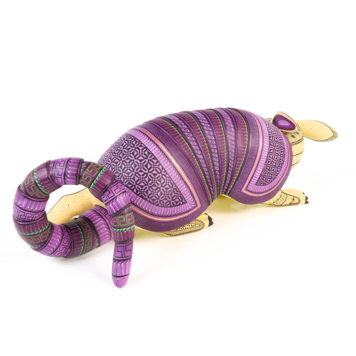 Large Masterpiece Armadillo - Oaxacan Alebrije Wood Carving - CEMCUI