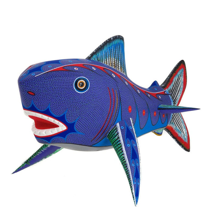 Large Shark - Oaxacan Alebrije Wood Carving - CEMCUI